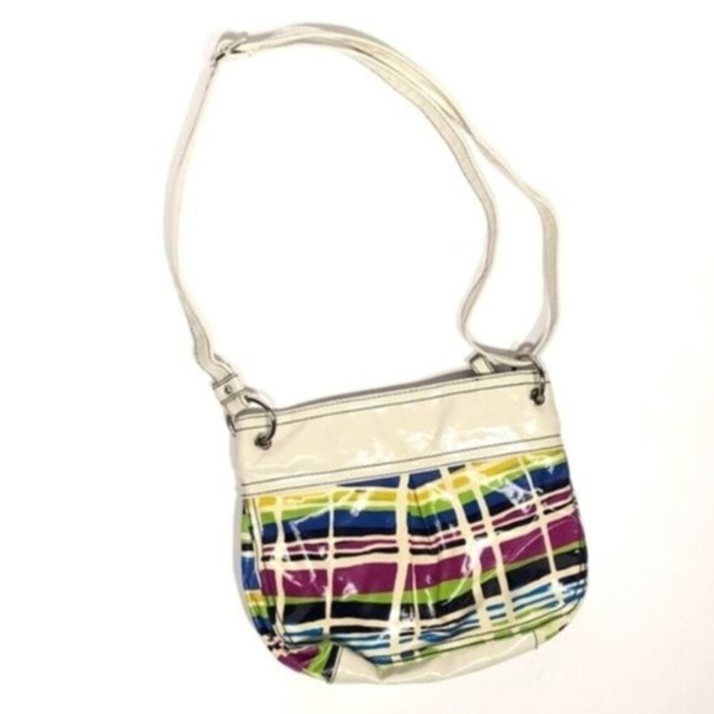 Relic by Fossil Crossbody Stripe Coated Canvas Messenger Style Bag purse